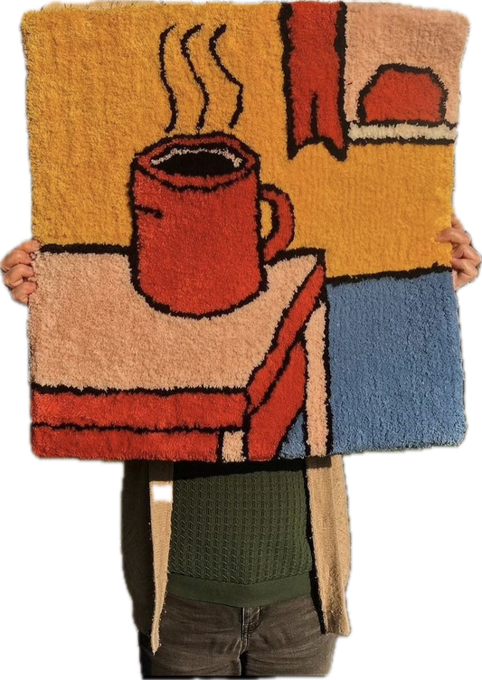 Tufted rug “ A cup of”